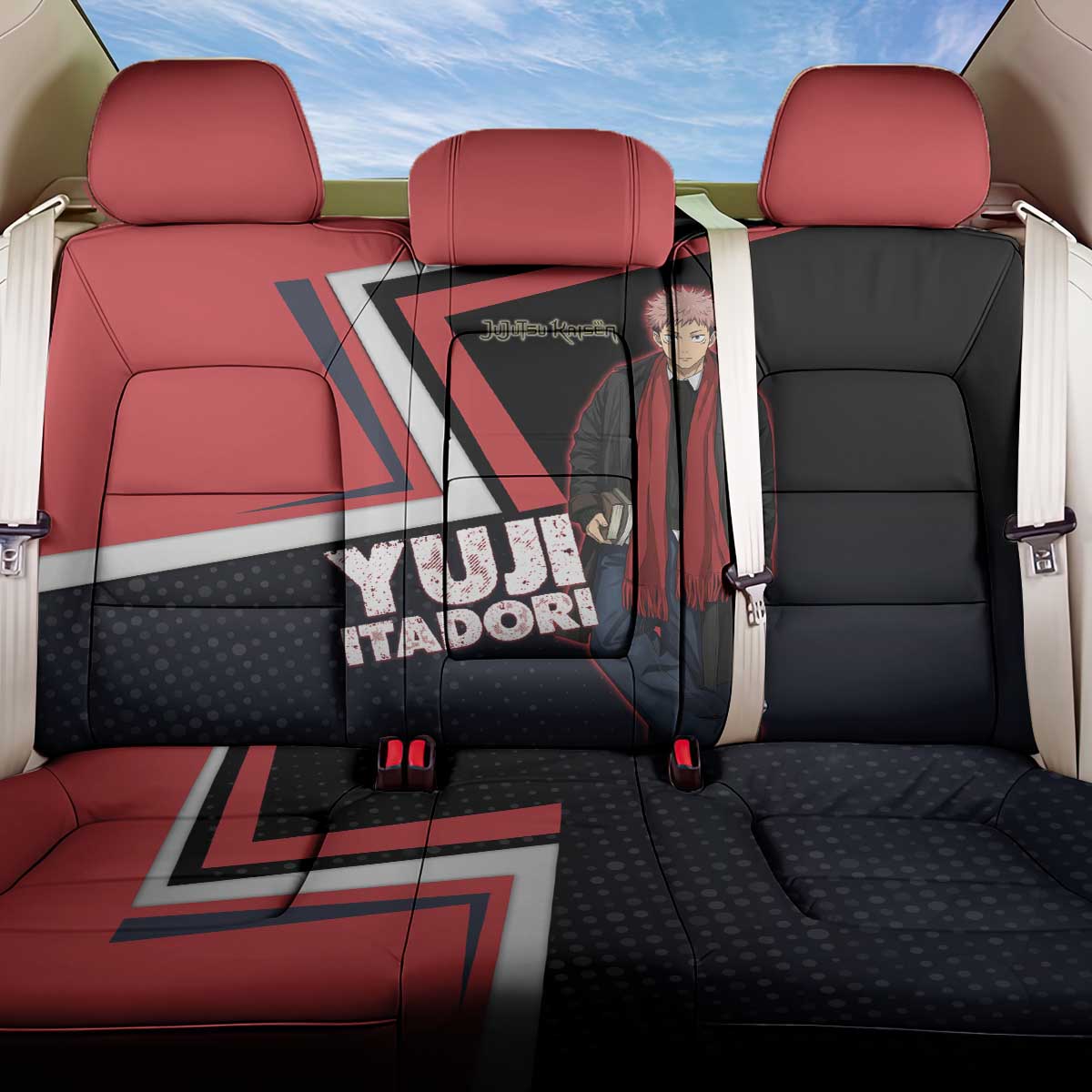 Yuji Itadori Back Car Seat Cover Casual Anime Hero Style