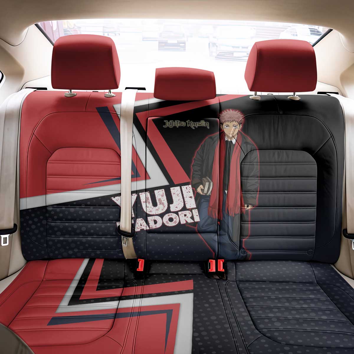 Yuji Itadori Back Car Seat Cover Casual Anime Hero Style