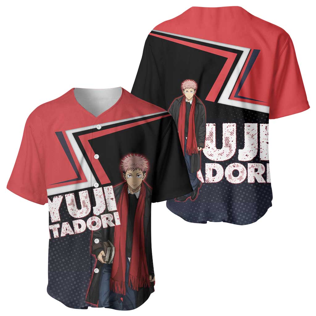 Yuji Itadori Baseball Jersey Casual Anime Hero Style