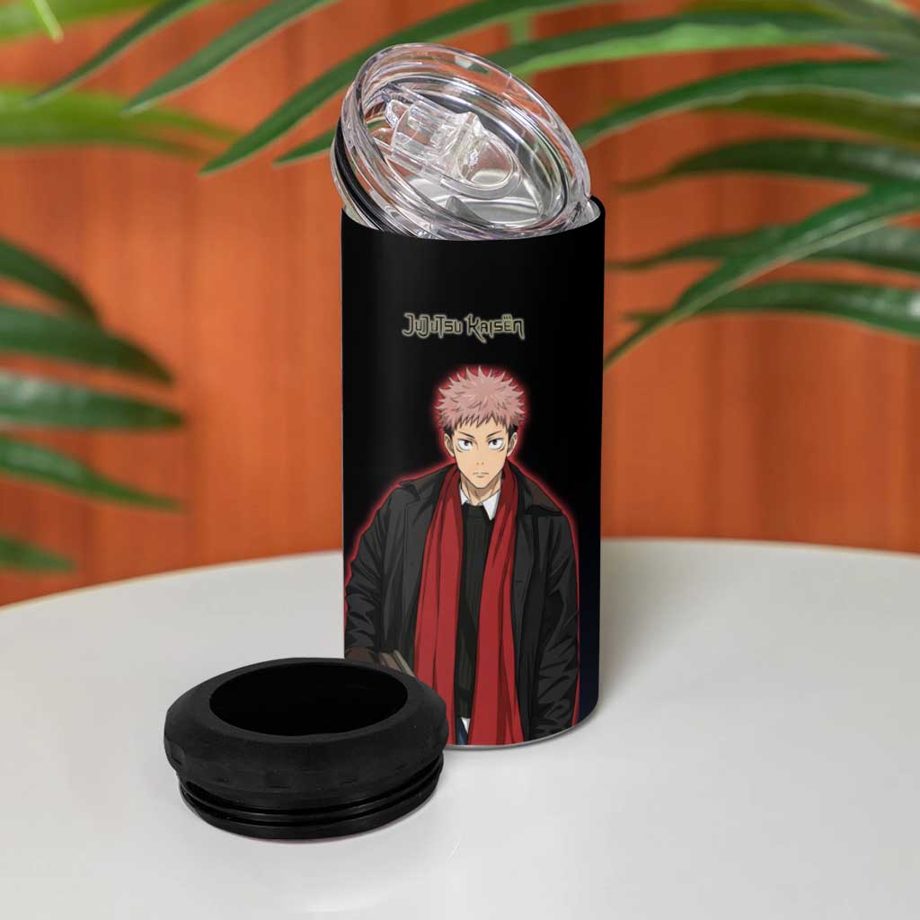 Yuji Itadori 4 in 1 Can Cooler Tumbler Casual Anime Hero Style