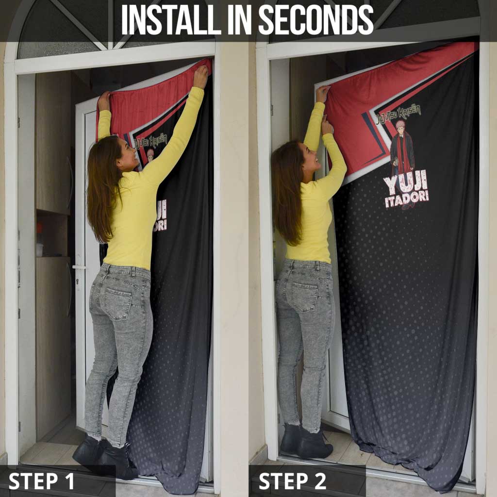 Yuji Itadori Door Cover Casual Anime Hero Style