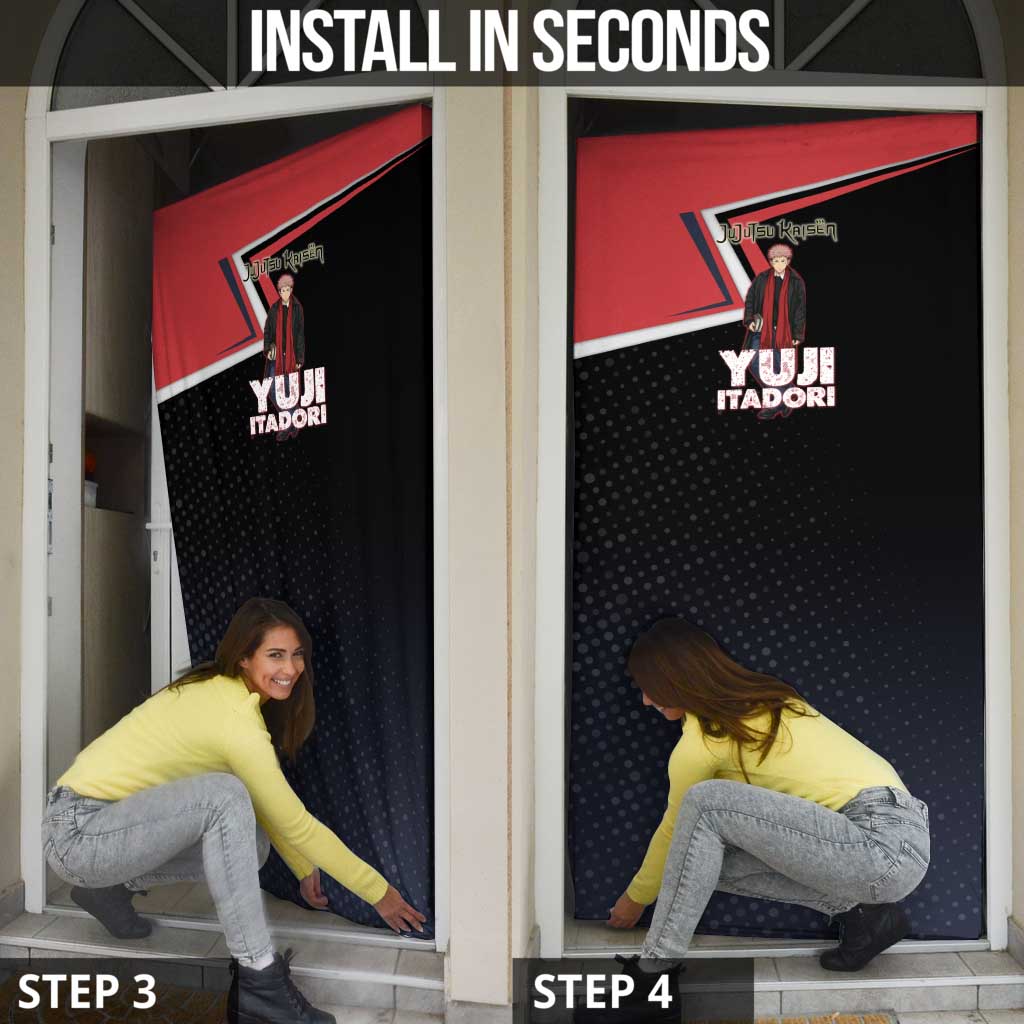 Yuji Itadori Door Cover Casual Anime Hero Style
