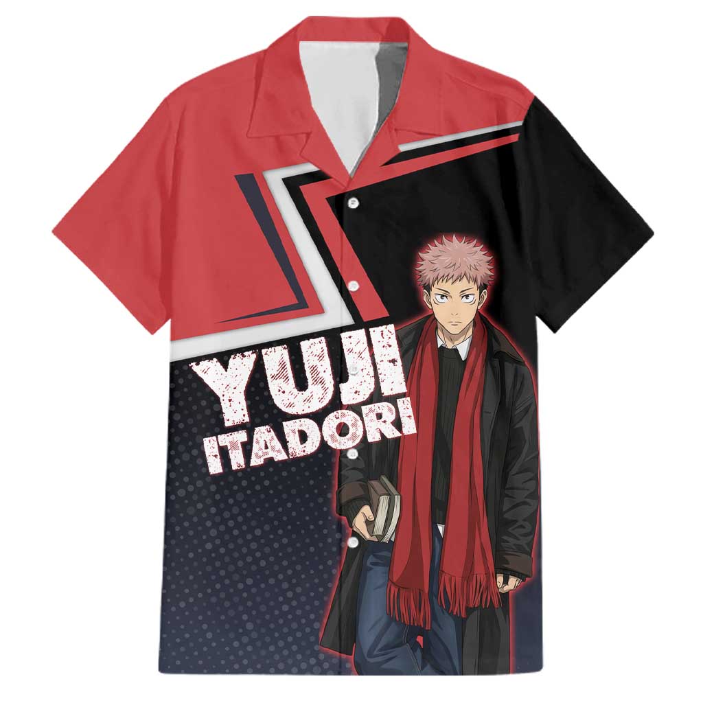Yuji Itadori Family Matching Summer Maxi Dress and Hawaiian Shirt Casual Anime Hero Style
