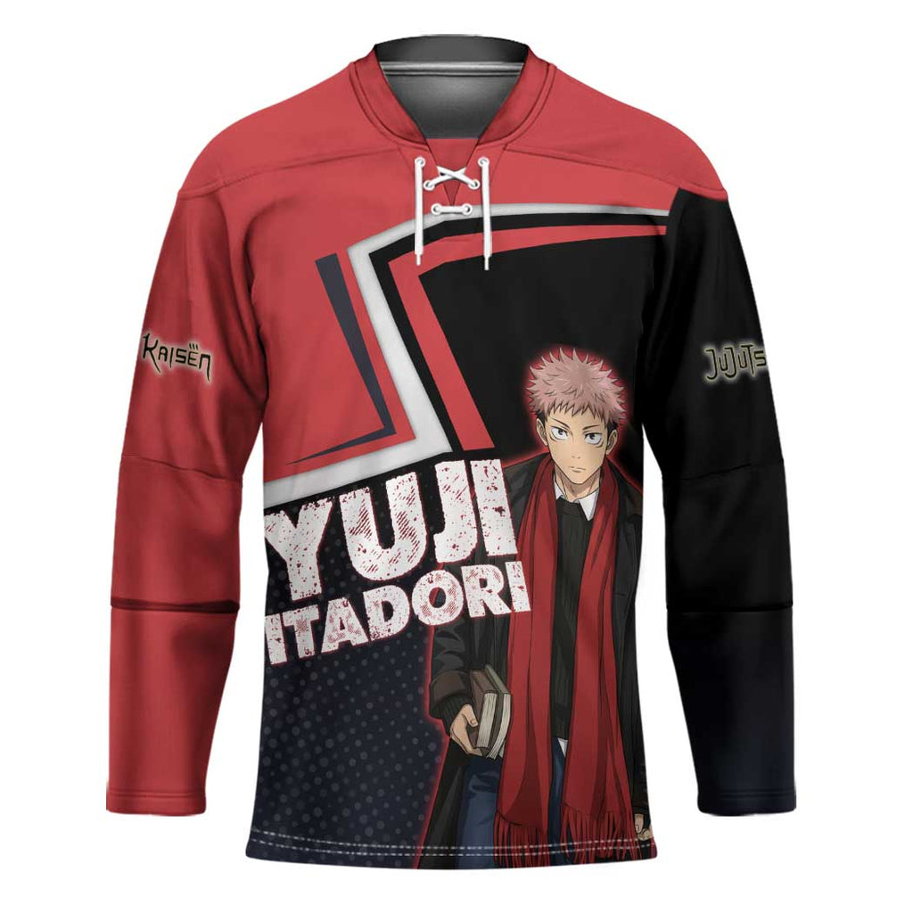 Yuji Itadori Hockey Jersey Casual Anime Hero Style