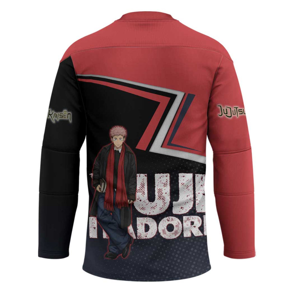Yuji Itadori Hockey Jersey Casual Anime Hero Style