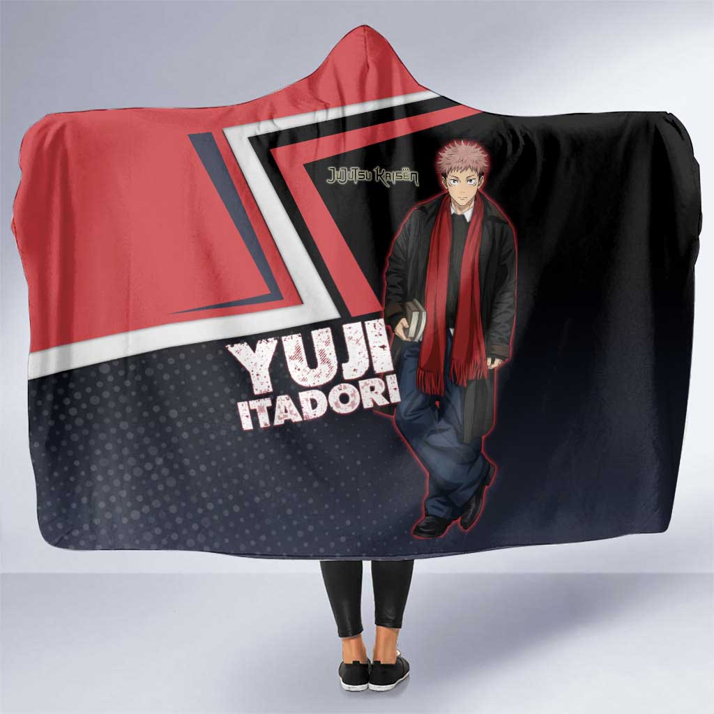 Yuji Itadori Hooded Blanket Casual Anime Hero Style