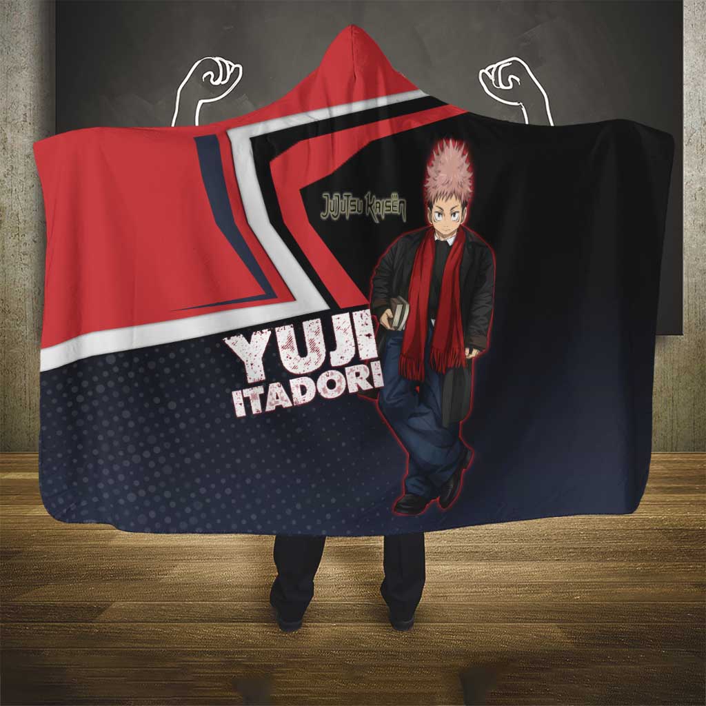 Yuji Itadori Hooded Blanket Casual Anime Hero Style