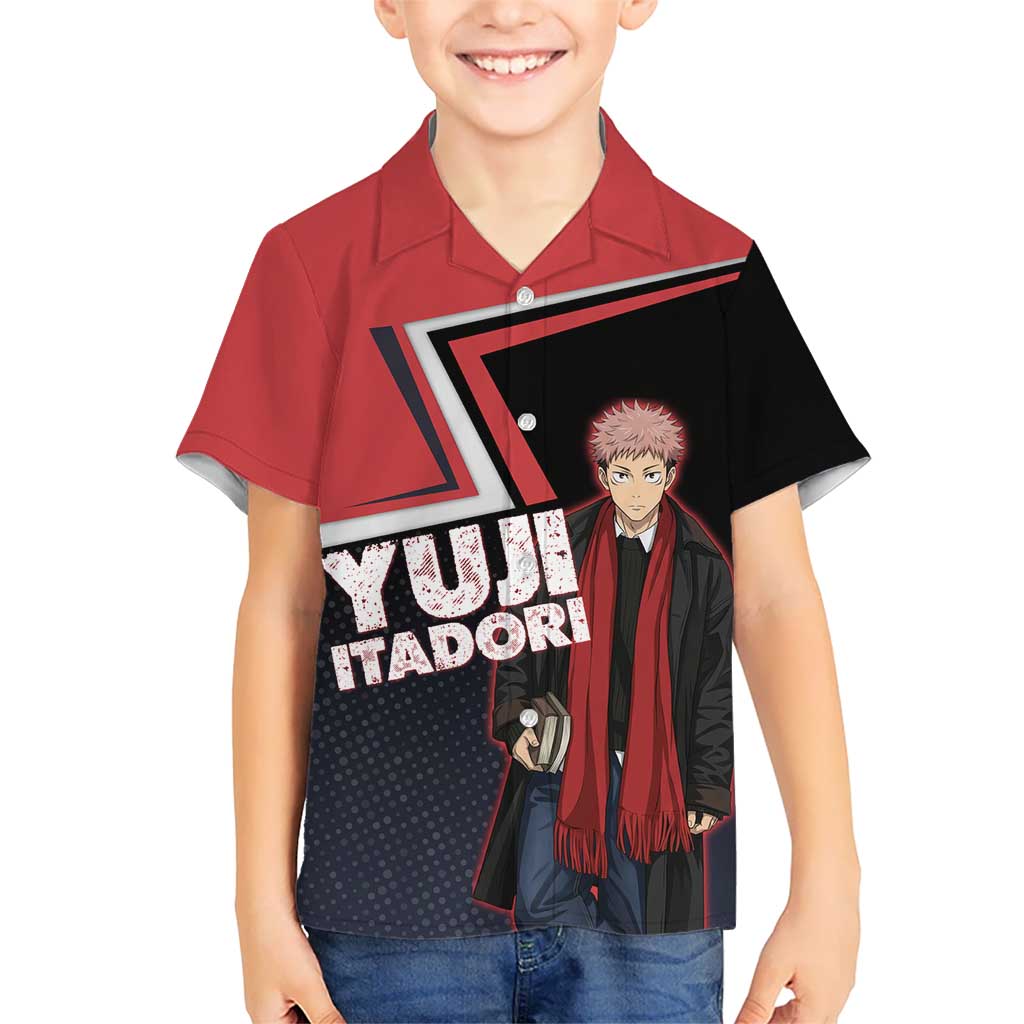 Yuji Itadori Kid Hawaiian Shirt Casual Anime Hero Style