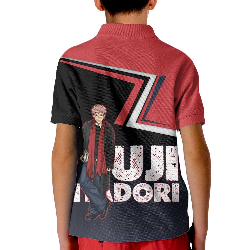 Yuji Itadori Kid Polo Shirt Casual Anime Hero Style