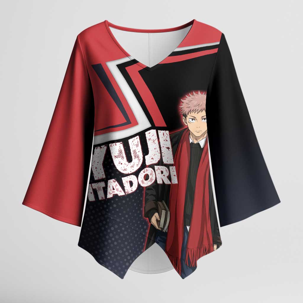 Yuji Itadori Kimono Sleeve Blouse Casual Anime Hero Style
