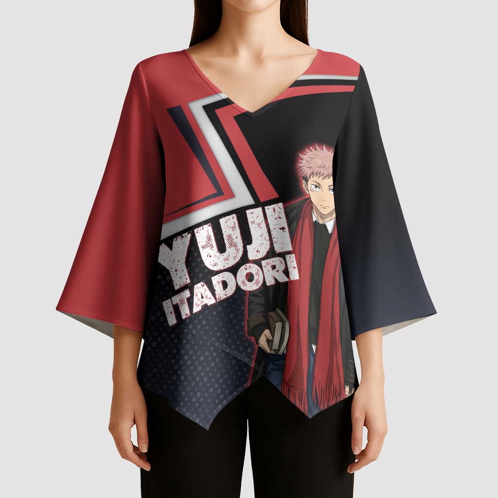 Yuji Itadori Kimono Sleeve Blouse Casual Anime Hero Style