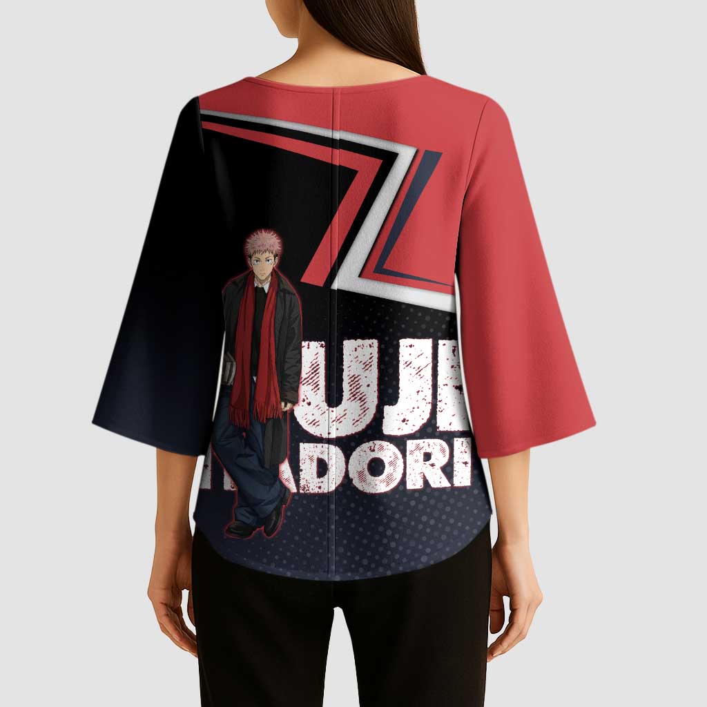 Yuji Itadori Kimono Sleeve Blouse Casual Anime Hero Style