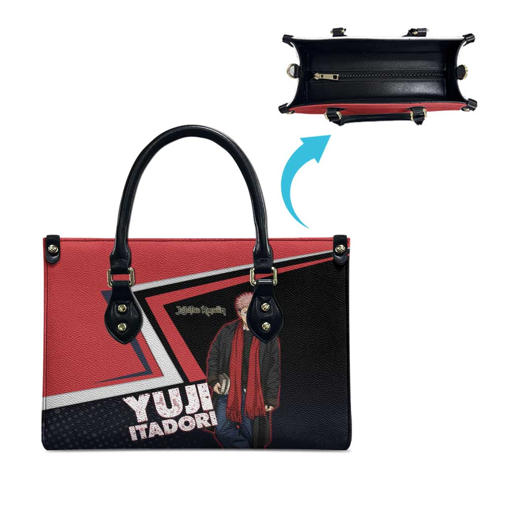 Yuji Itadori Leather Bag Casual Anime Hero Style
