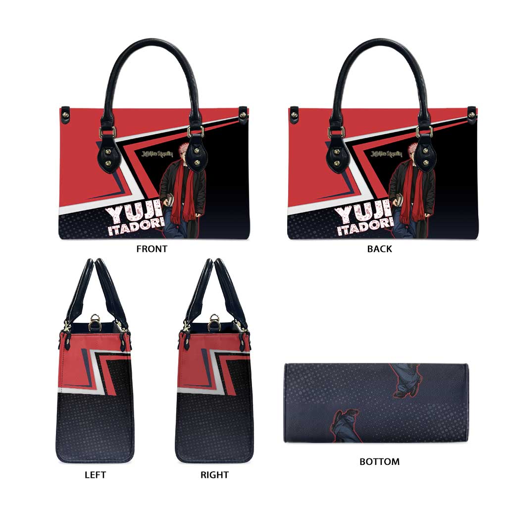 Yuji Itadori Leather Bag Casual Anime Hero Style