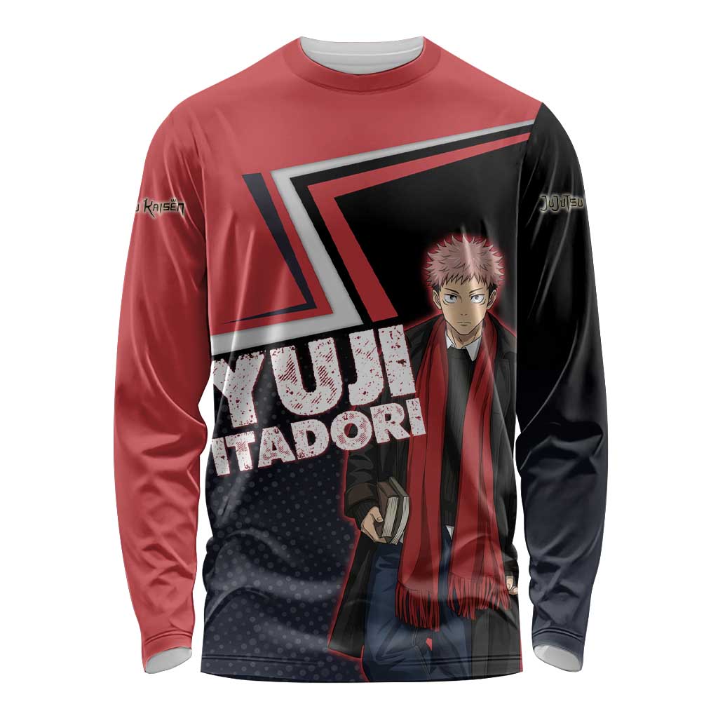 Yuji Itadori Long Sleeve Shirt Casual Anime Hero Style