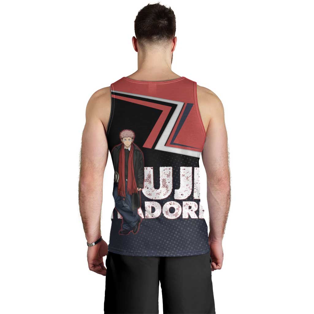 Yuji Itadori Men Tank Top Casual Anime Hero Style