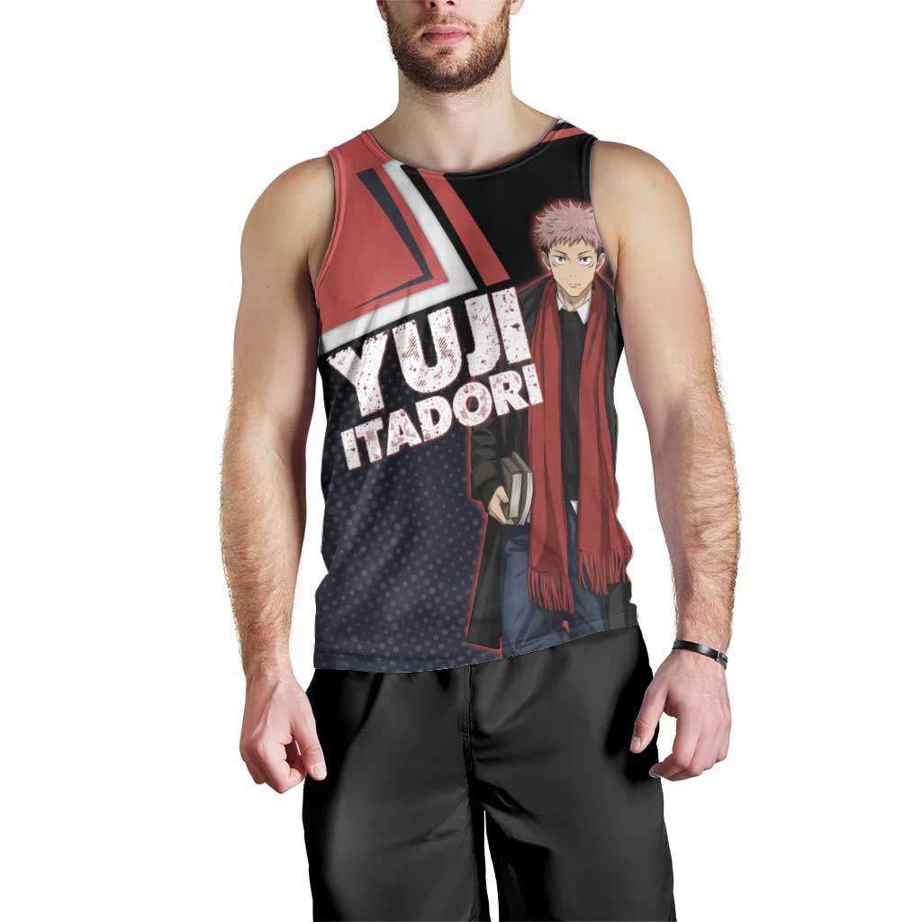 Yuji Itadori Men Tank Top Casual Anime Hero Style