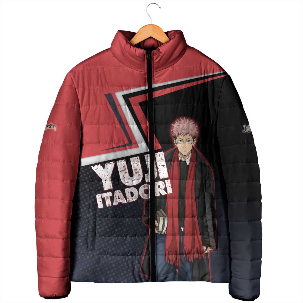 Yuji Itadori Padded Jacket Casual Anime Hero Style