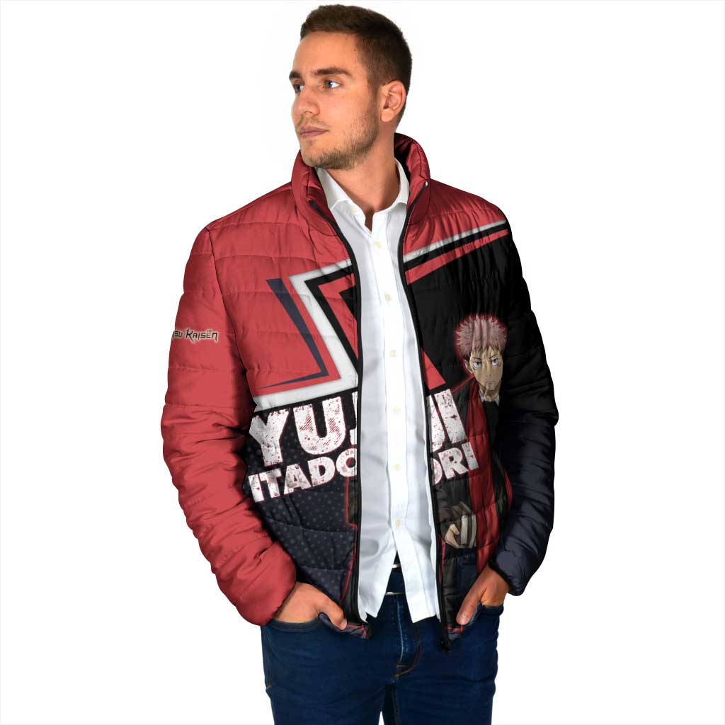 Yuji Itadori Padded Jacket Casual Anime Hero Style