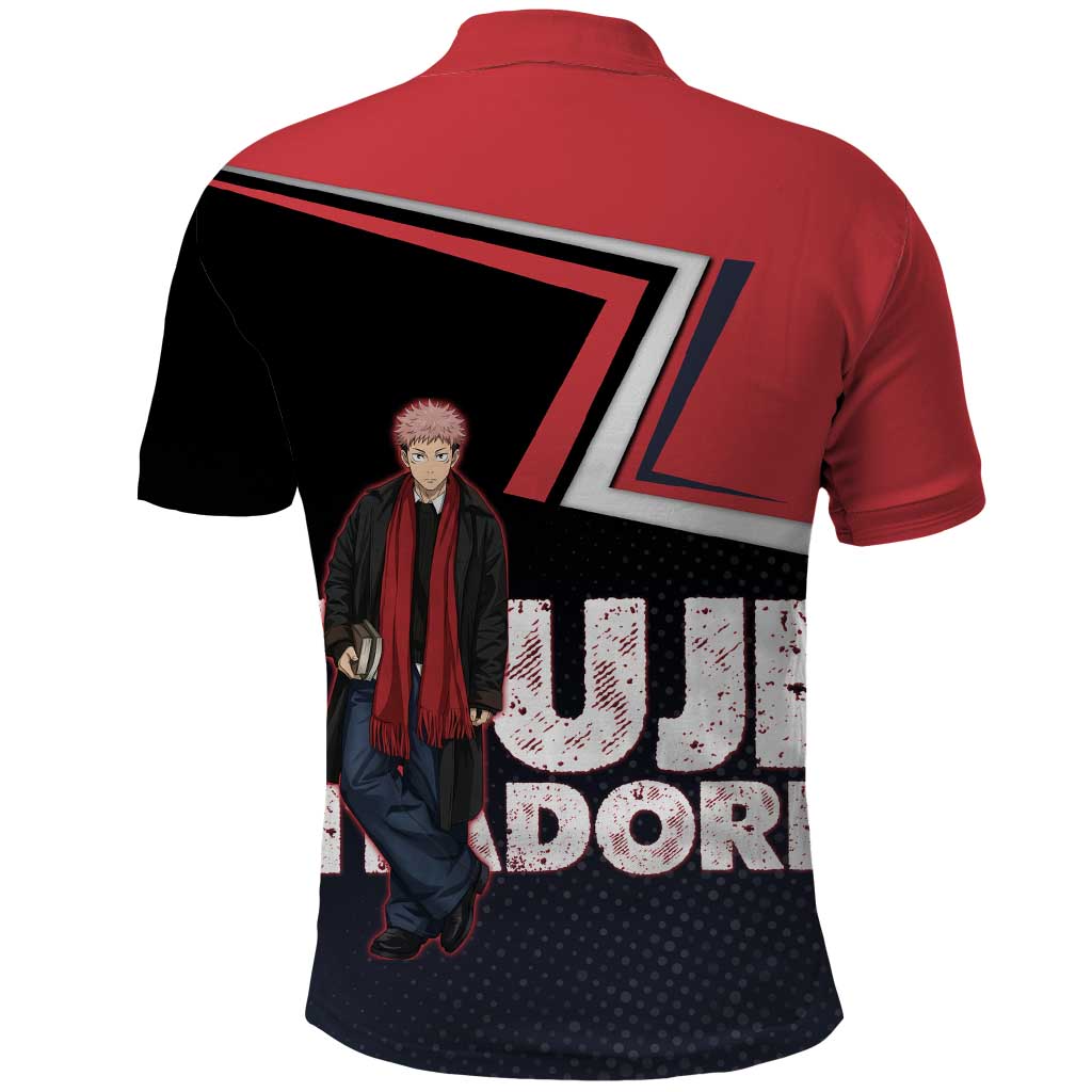 Yuji Itadori Polo Shirt Casual Anime Hero Style