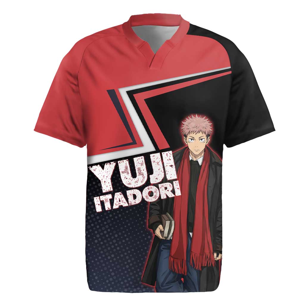 Yuji Itadori Rugby Jersey Casual Anime Hero Style