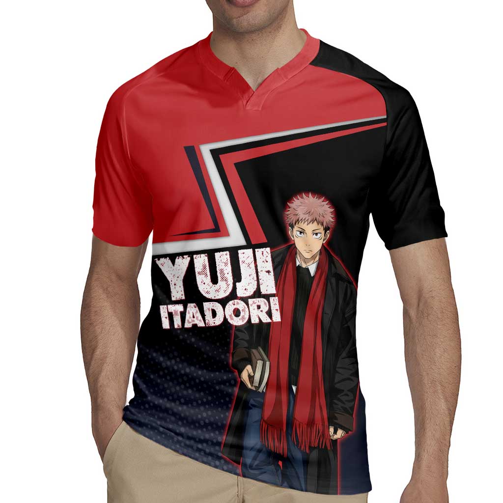 Yuji Itadori Rugby Jersey Casual Anime Hero Style