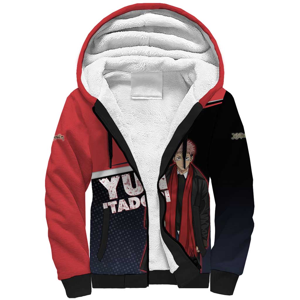 Yuji Itadori Sherpa Hoodie Casual Anime Hero Style