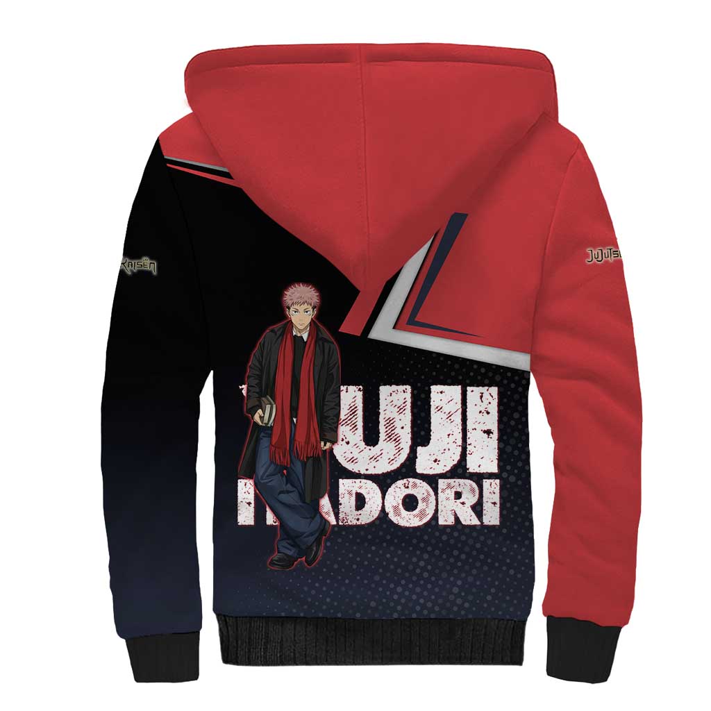 Yuji Itadori Sherpa Hoodie Casual Anime Hero Style