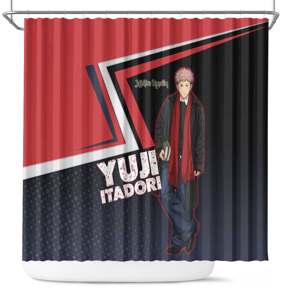 Yuji Itadori Shower Curtain Casual Anime Hero Style
