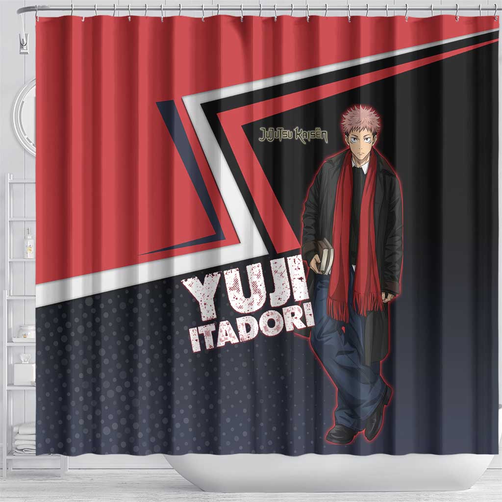 Yuji Itadori Shower Curtain Casual Anime Hero Style