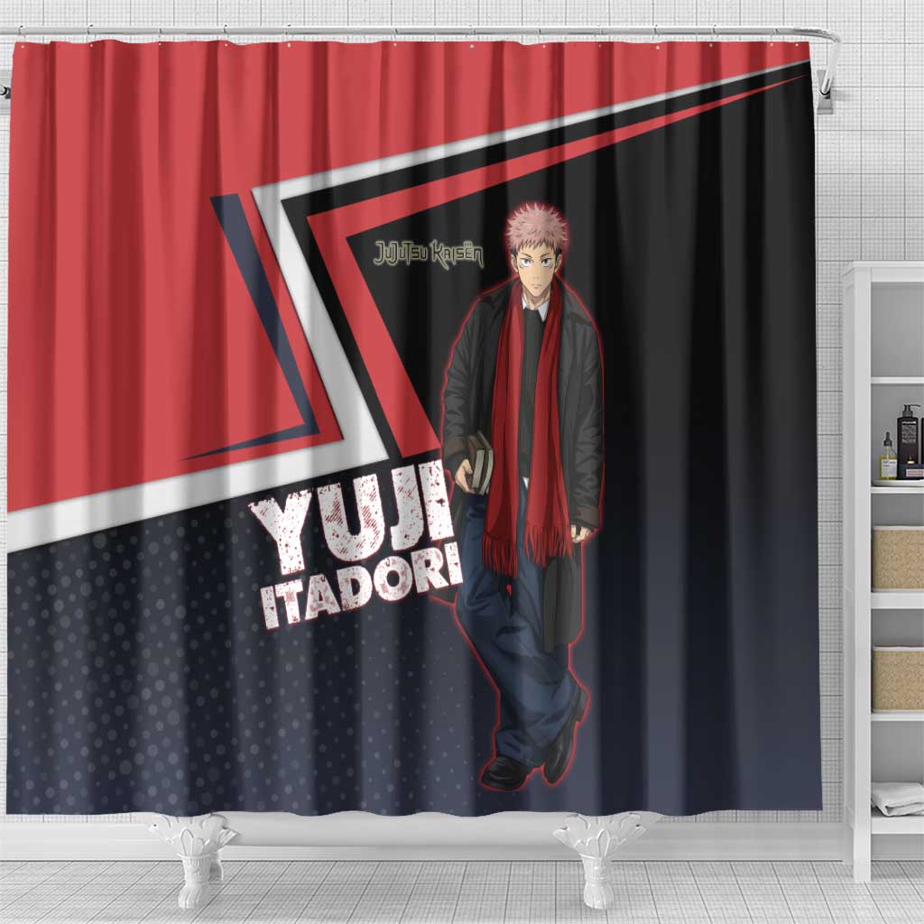 Yuji Itadori Shower Curtain Casual Anime Hero Style