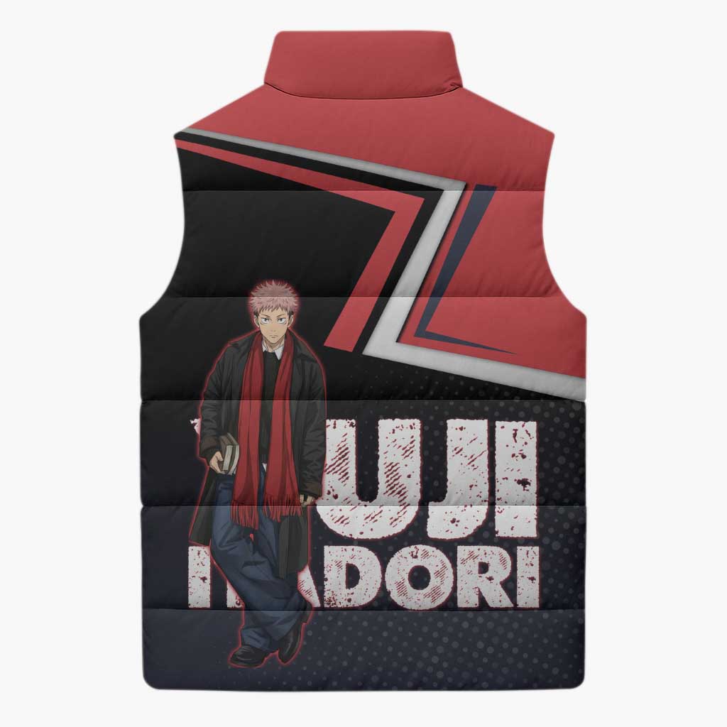 Yuji Itadori Sleeveless Puffer Jacket Casual Anime Hero Style