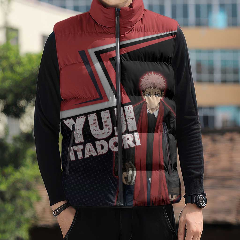Yuji Itadori Sleeveless Puffer Jacket Casual Anime Hero Style