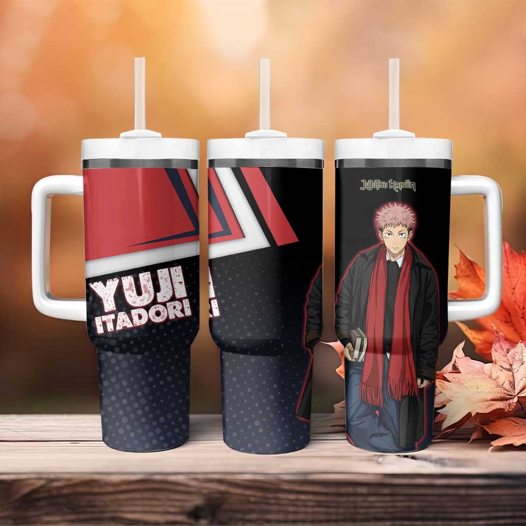 Yuji Itadori Tumbler With Handle Casual Anime Hero Style