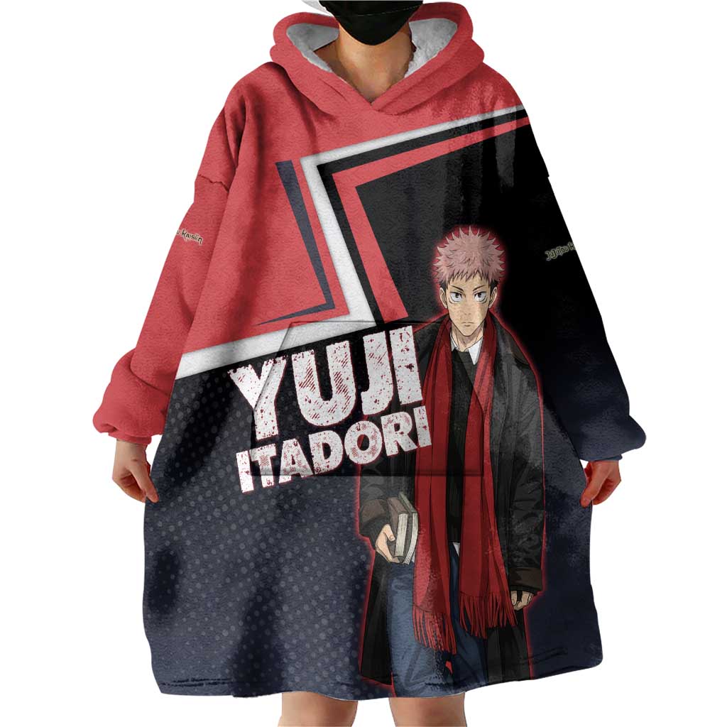 Yuji Itadori Wearable Blanket Hoodie Casual Anime Hero Style