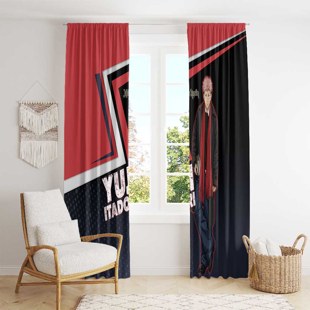 Yuji Itadori Window Curtain Casual Anime Hero Style