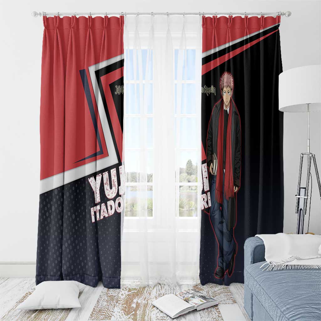 Yuji Itadori Window Curtain Casual Anime Hero Style