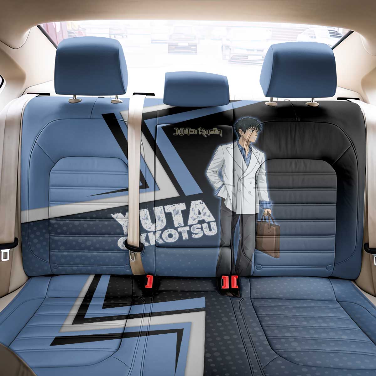 Yuta Okkotsu Back Car Seat Cover Jujutsu Kaisen Street Style Art