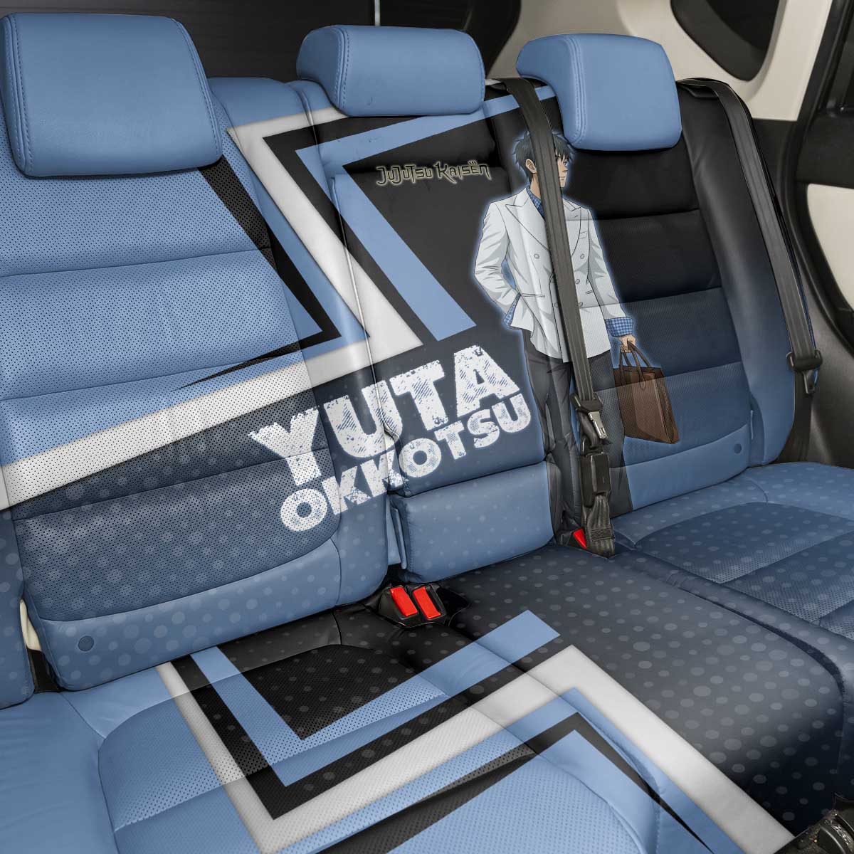 Yuta Okkotsu Back Car Seat Cover Jujutsu Kaisen Street Style Art