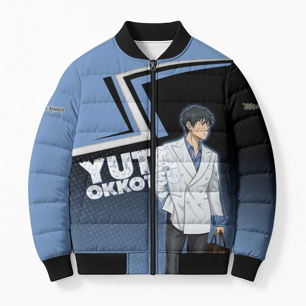 Yuta Okkotsu Bomber Puffer Jacket Jujutsu Kaisen Street Style Art