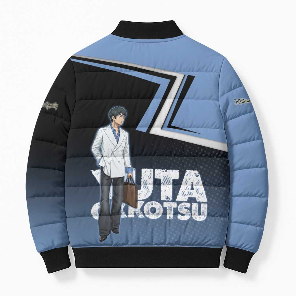 Yuta Okkotsu Bomber Puffer Jacket Jujutsu Kaisen Street Style Art