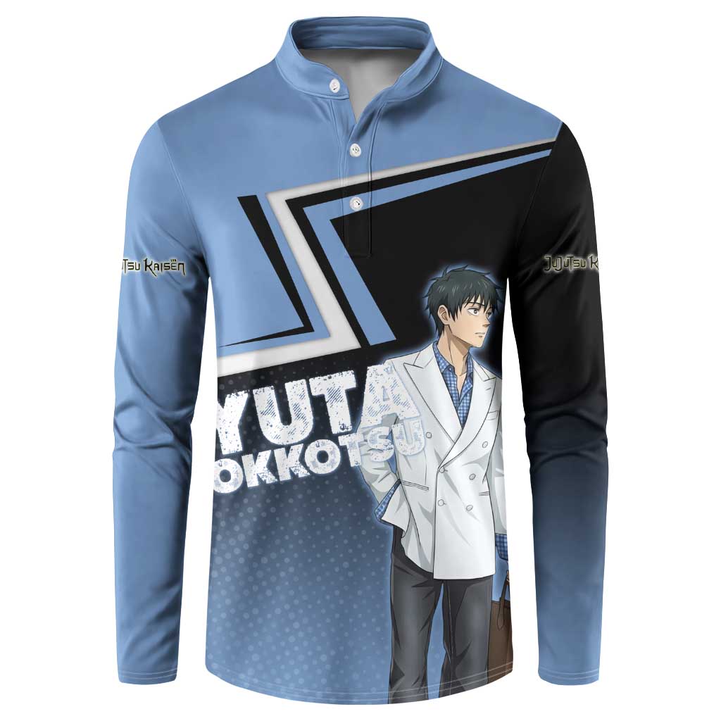 Yuta Okkotsu Button Sweatshirt Jujutsu Kaisen Street Style Art