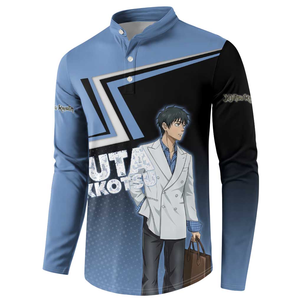 Yuta Okkotsu Button Sweatshirt Jujutsu Kaisen Street Style Art