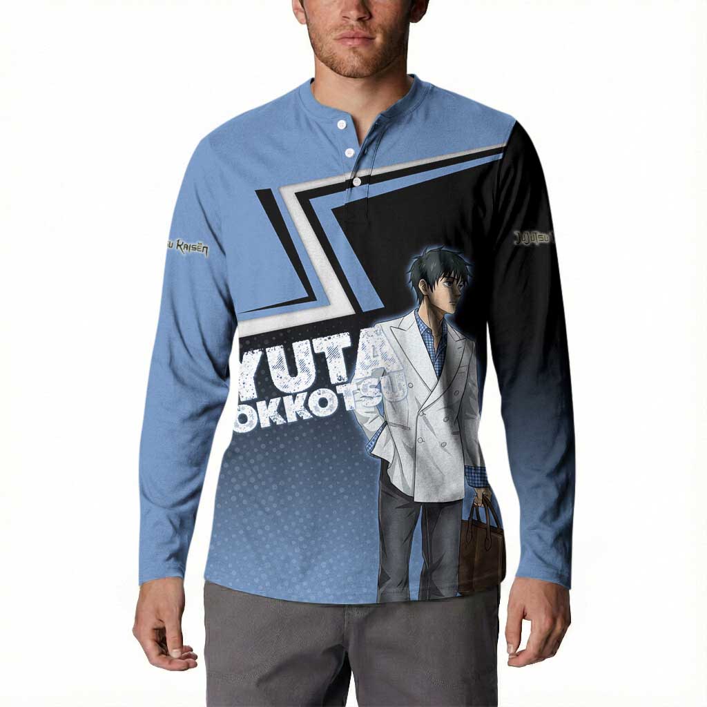 Yuta Okkotsu Button Sweatshirt Jujutsu Kaisen Street Style Art