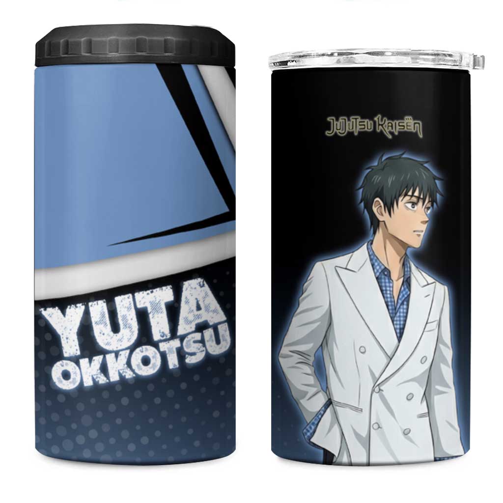 Yuta Okkotsu 4 in 1 Can Cooler Tumbler Jujutsu Kaisen Street Style Art