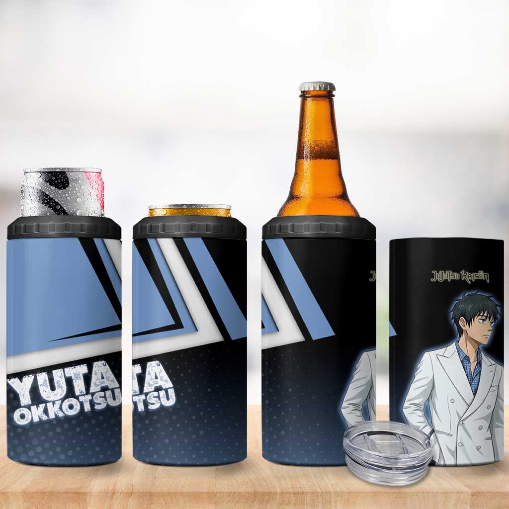 Yuta Okkotsu 4 in 1 Can Cooler Tumbler Jujutsu Kaisen Street Style Art