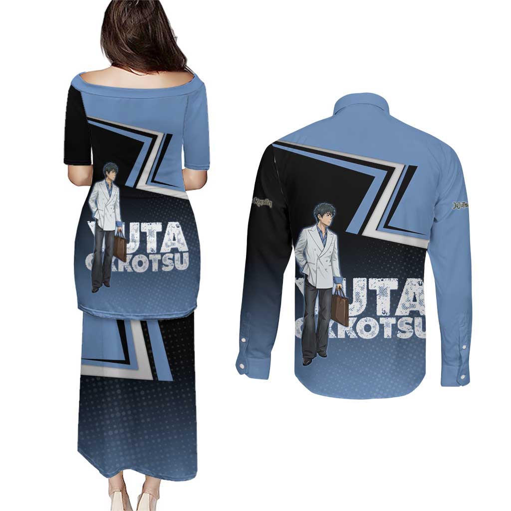 Yuta Okkotsu Couples Matching Puletasi and Long Sleeve Button Shirt Jujutsu Kaisen Street Style Art
