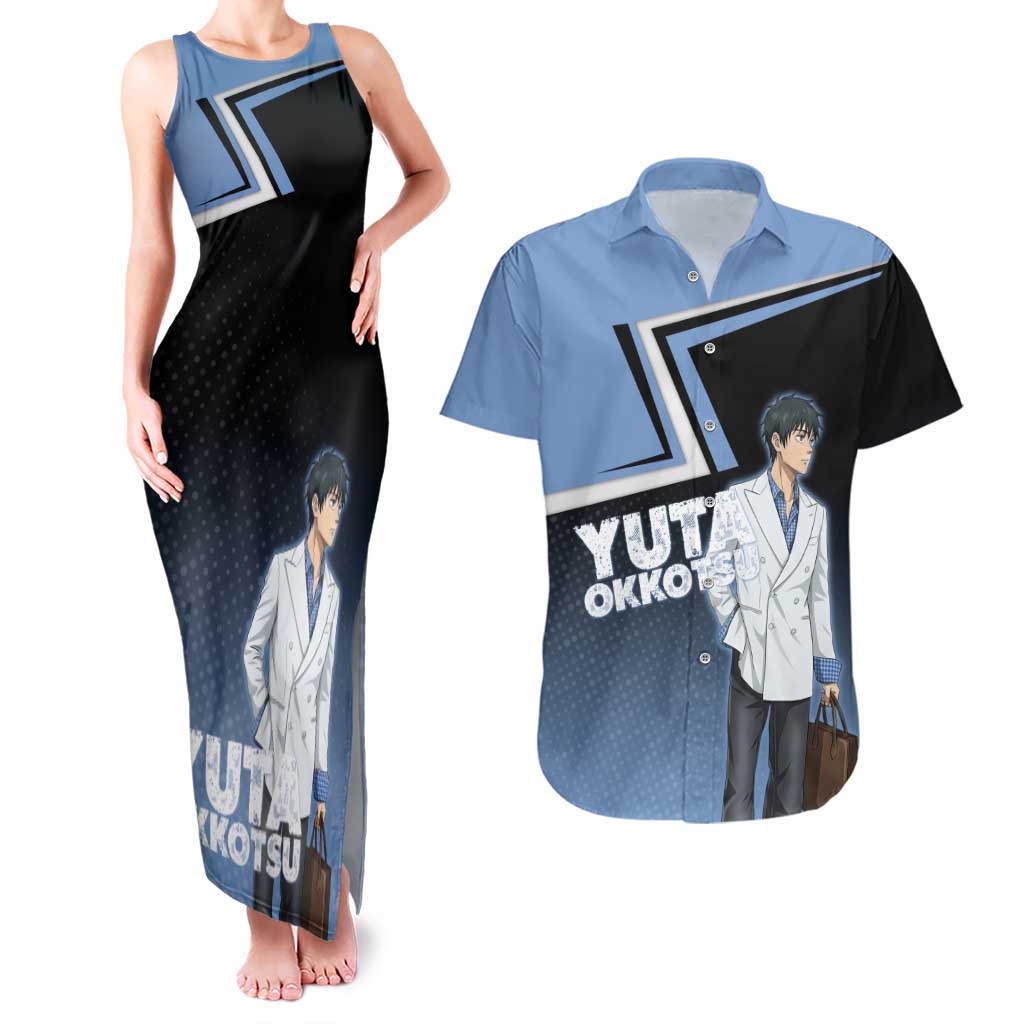 Yuta Okkotsu Couples Matching Tank Maxi Dress and Hawaiian Shirt Jujutsu Kaisen Street Style Art
