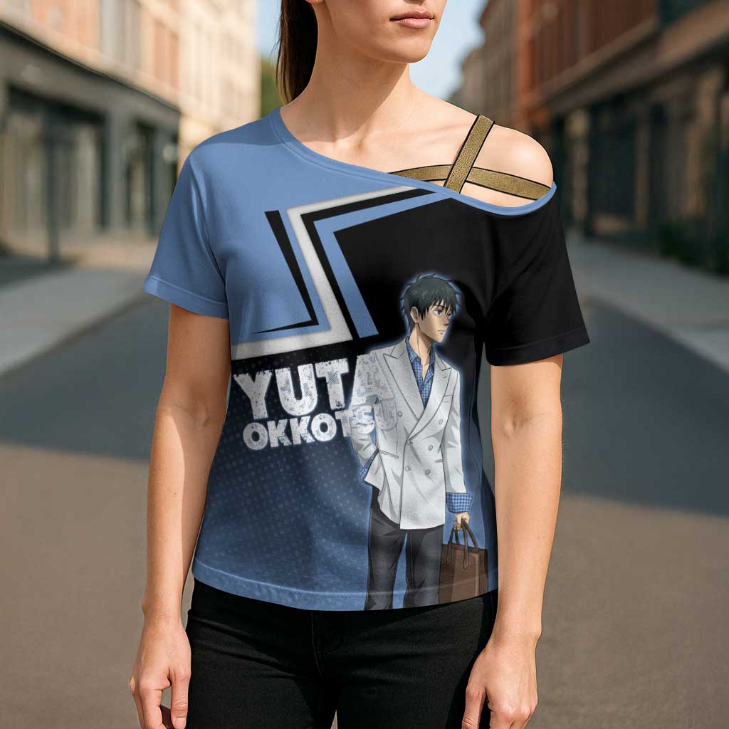 Yuta Okkotsu Cross Shoulder Shirt Jujutsu Kaisen Street Style Art