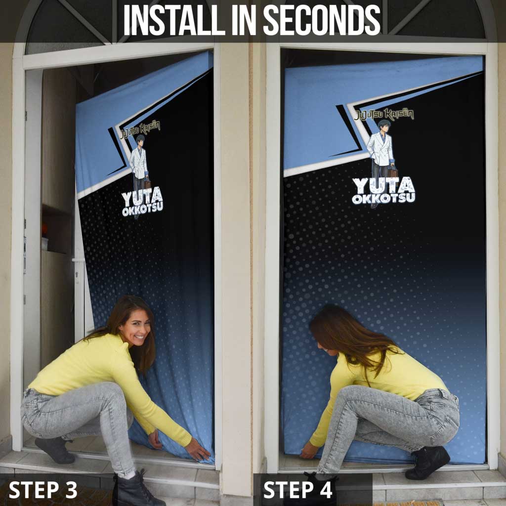 Yuta Okkotsu Door Cover Jujutsu Kaisen Street Style Art